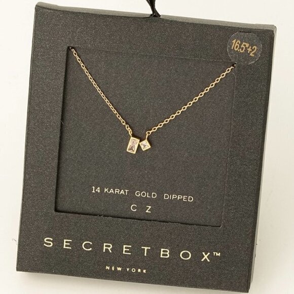 1 LEFT!! 14K GOLD GEOMETRIC NECKLACE - Picture 1 of 1